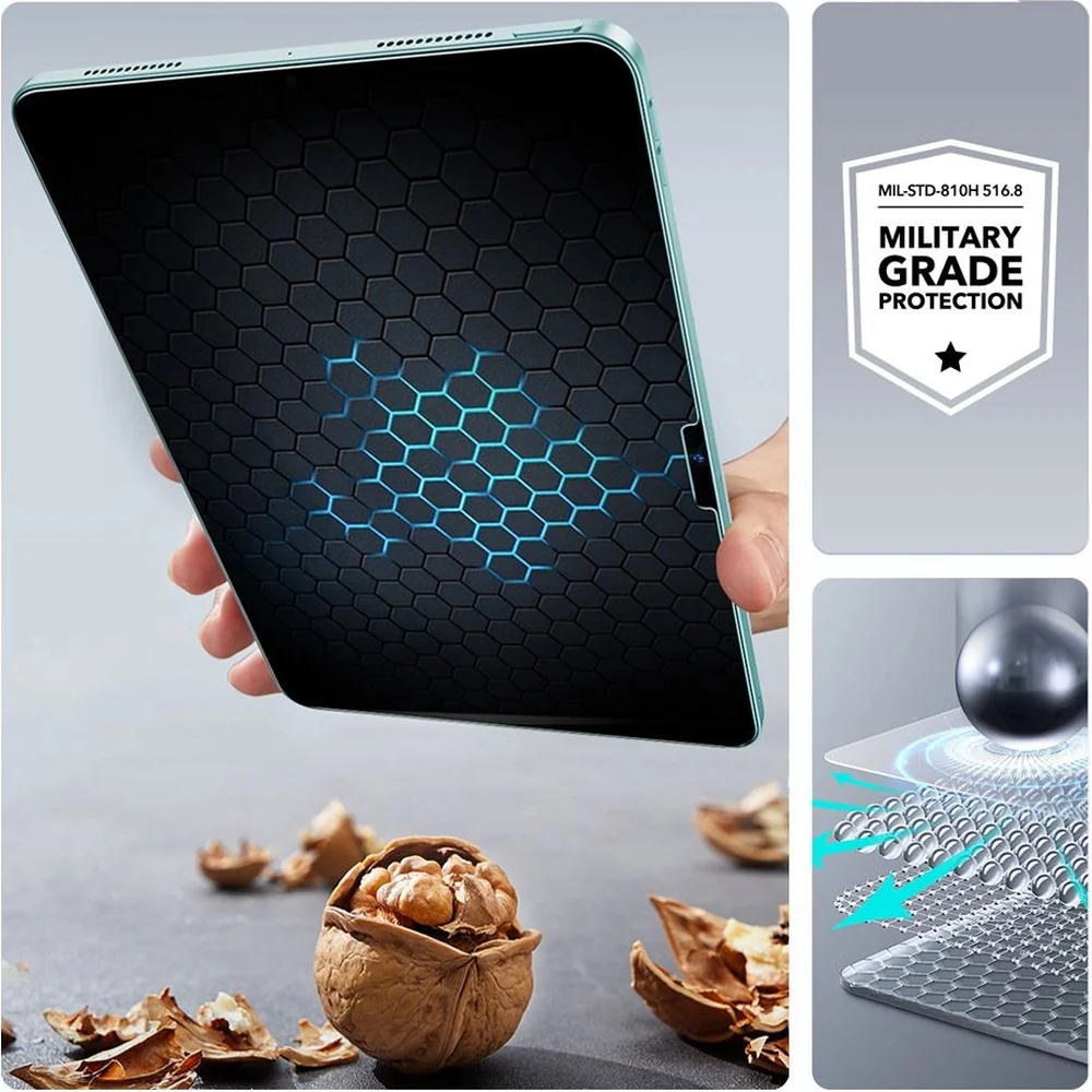 Gehärtetes Glas mit Positionierrahmen für iPad Pro 13" M5 2025 / M4 2024, ESR UltraFit Tempered Glass, 2 Stück - Image 4