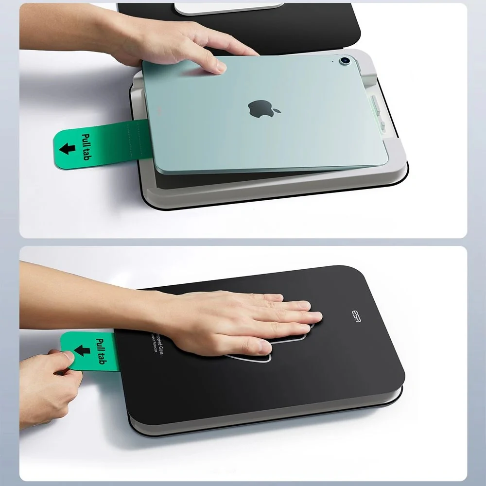 Gehärtetes Glas mit Positionierrahmen für iPad Pro 13" M5 2025 / M4 2024, ESR UltraFit Tempered Glass, 2 Stück - Image 8