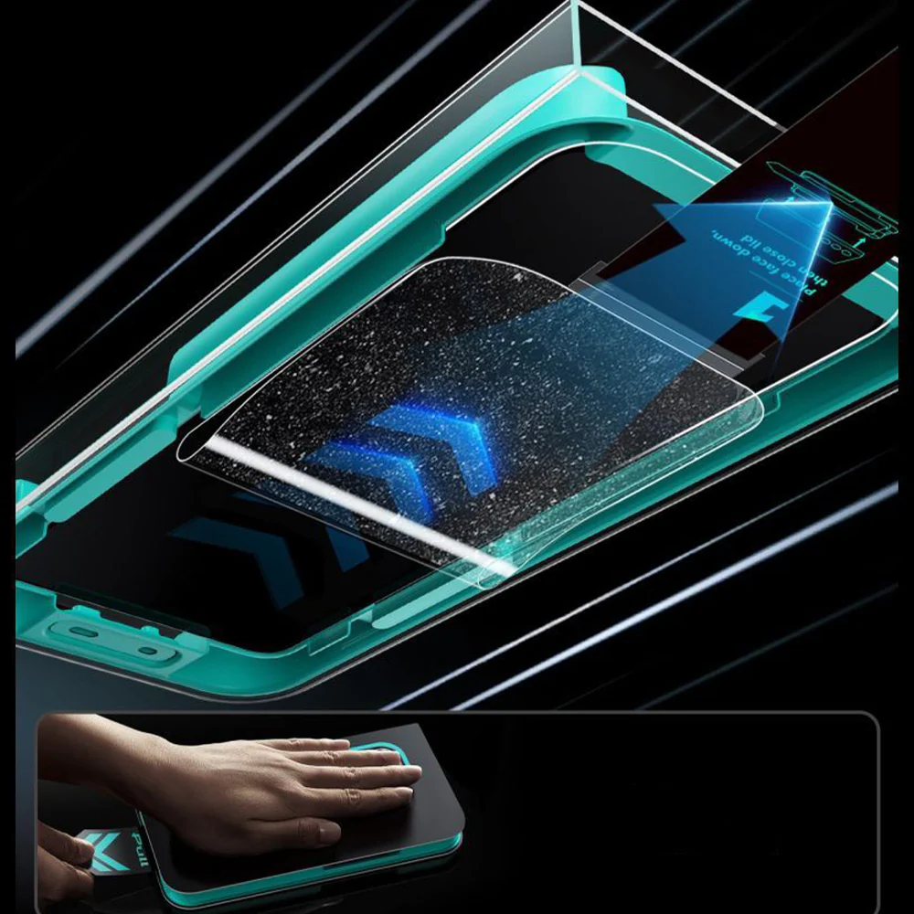 Gehärtetes Glas mit Positionierungsrahmen für Galaxy S26 Ultra, ESR UltraFit Armorite Tempered Glass, 2 Stück - Image 4