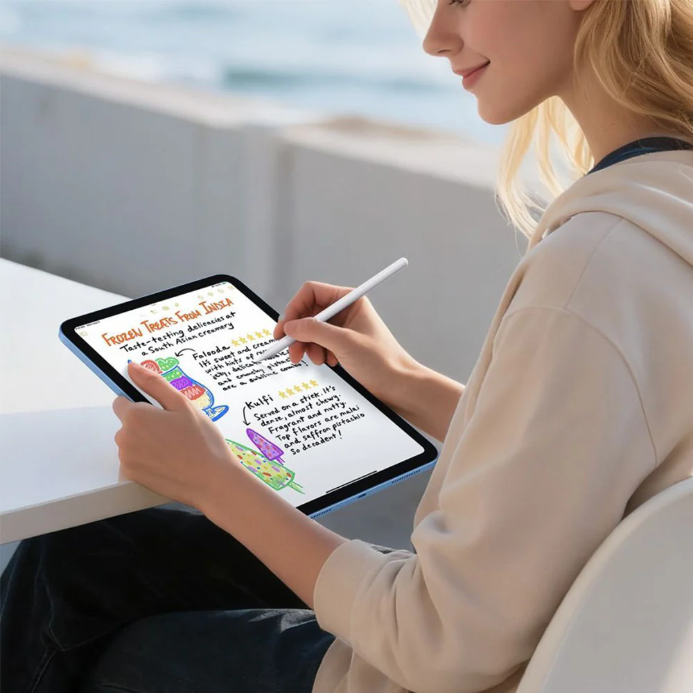 Gehärtetes Glas mit Positionierungsrahmen für iPad 11 / 10 gen. 2025 / 2022, 2 Stück, Matt - Image 3