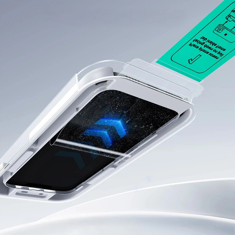 Gehärtetes Glas mit Positionierungsrahmen für iPhone Air, ESR UltraFit Tempered Glass, 2 Stück - Image 3