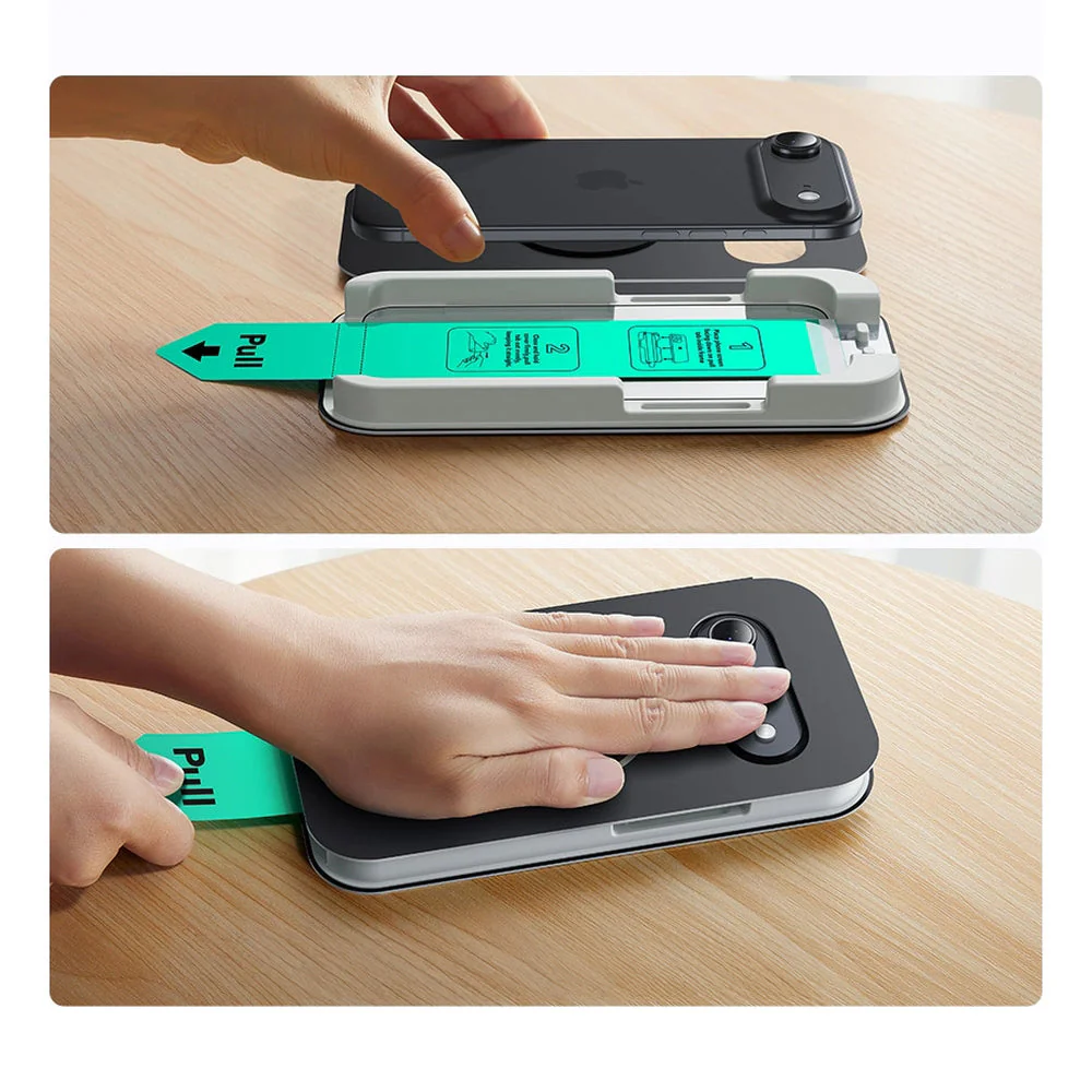 Gehärtetes Glas mit Positionierungsrahmen für iPhone Air, ESR UltraFit Tempered Glass, 2 Stück - Image 8
