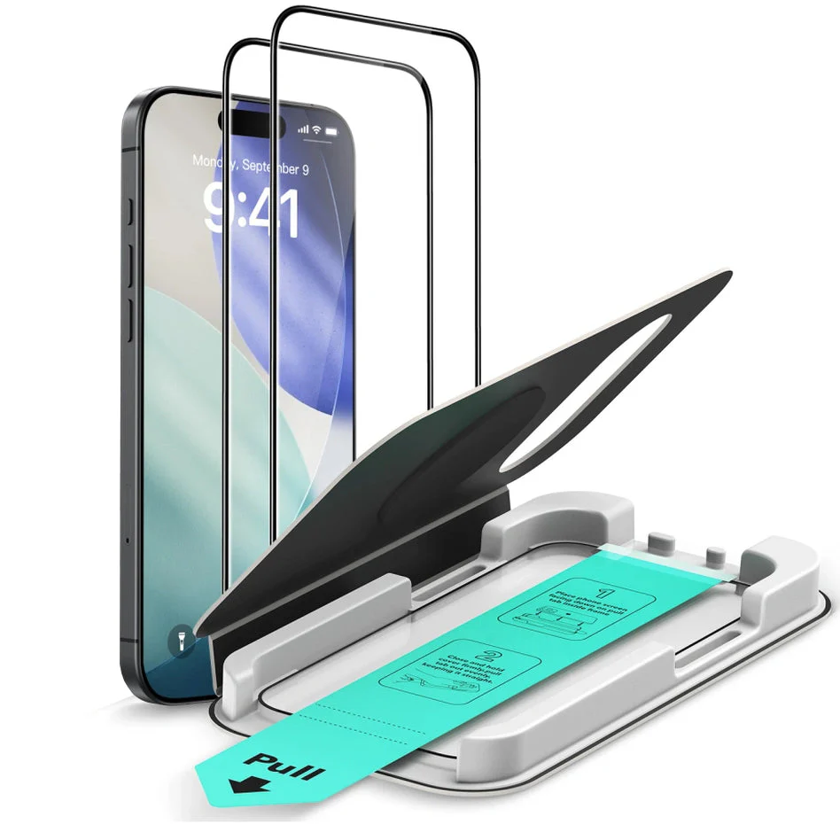 Gehärtetes Glas mit Positionierungsrahmen für iPhone Air, ESR UltraFit Tempered Glass, 2 Stück - Image 9