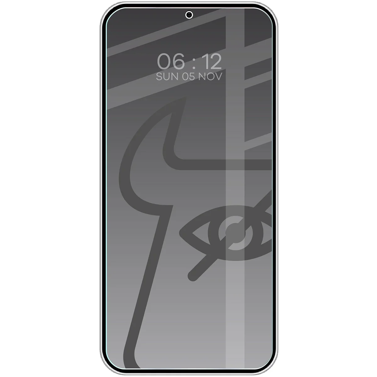 Gehärtetes Glas mit Privatschutzfilter für Galaxy S25 Plus / S24 Plus, Bizon Glass Clear Shadow Duo, getönt, 2 Stück - Image 3