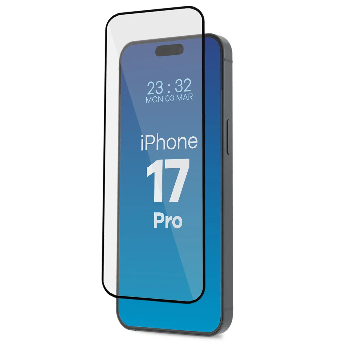 Gehärtetes Glas mit Rahmen zum einfachen Auftragen für iPhone 17 Pro, Bizon Glass Aplikator, 2 Stück - Image 3
