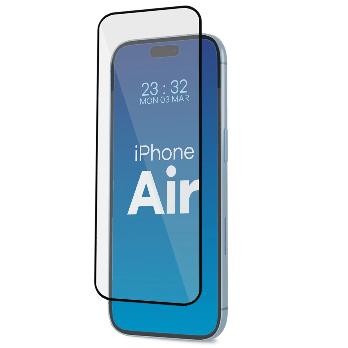 Gehärtetes Glas mit Rahmen zum einfachen Auftragen für iPhone Air, Bizon Glass Aplikator, 2 Stück - Image 3