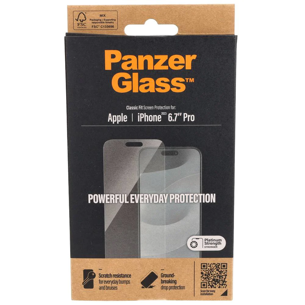 Gehärtetes Glas PanzerGlass Classic Fit für iPhone 15 Pro Max - Image 4