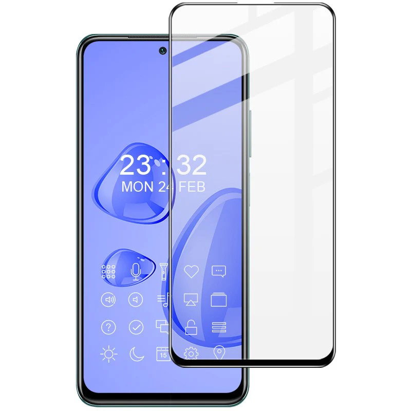 Gehärtetes Glas - 2 Stück + Kameraschutz für Galaxy A73, Bizon Glass Edge Pack, Schwarz - Image 5