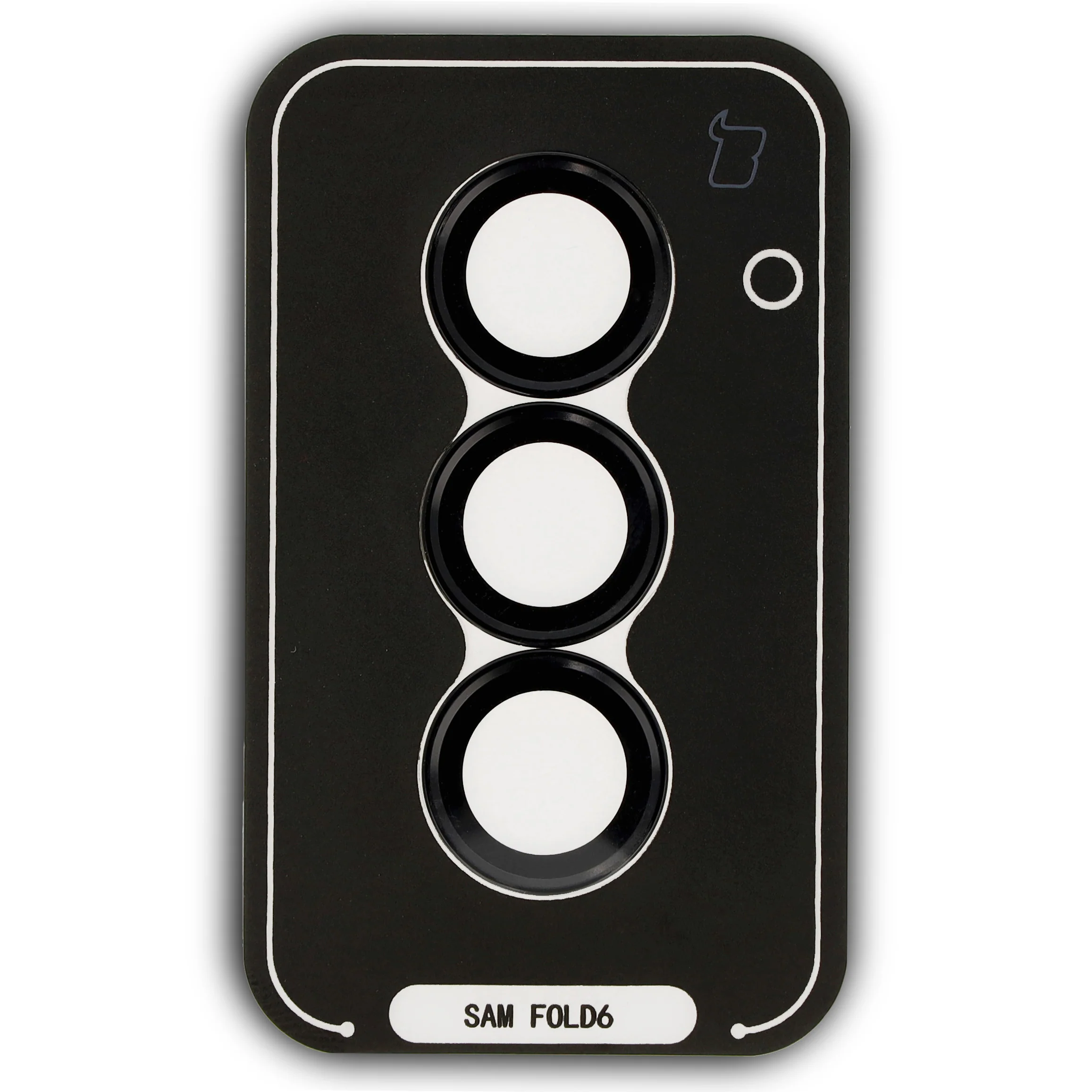 Gehärtetes Glas für die Kamera mit Applikator für Galaxy Z Fold6, Bizon Glass Snap Lens, 1 Set, Schwarzer Rahmen - Image 2