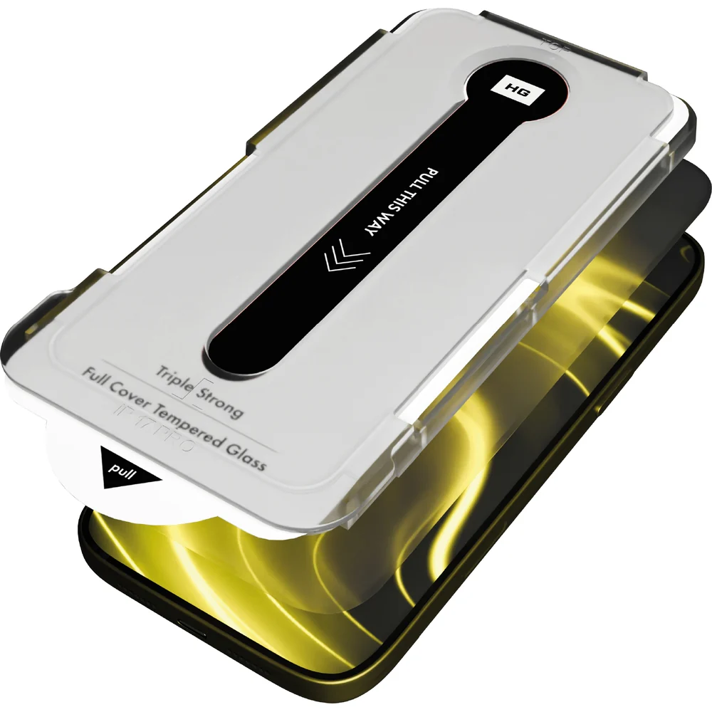 Gehärtetes Glas mit Applikator für Galaxy S25 / S24, Hammer Glass XPress Protect - Image 2