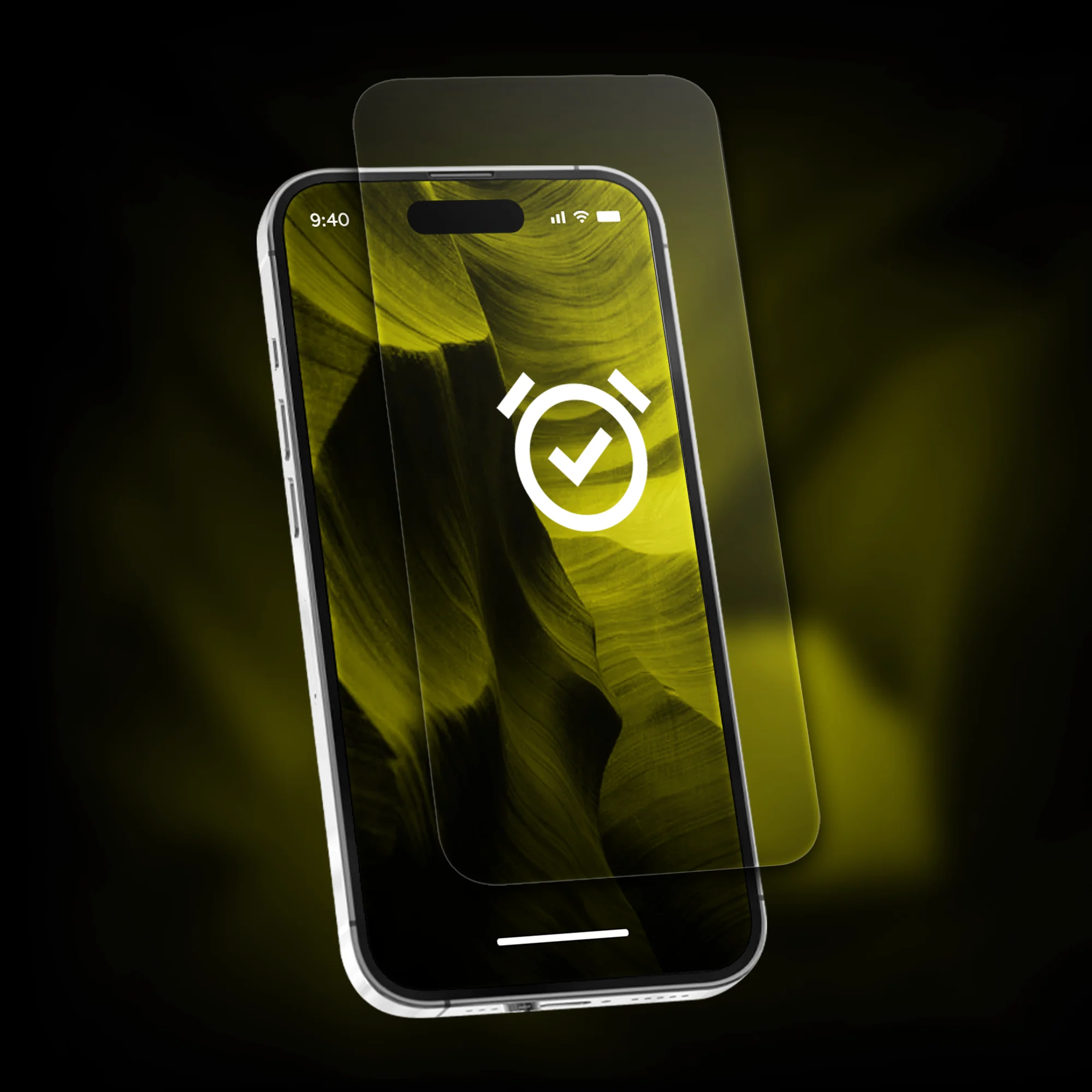 Gehärtetes Glas mit Applikator für Galaxy S25 / S24, Hammer Glass XPress Protect - Image 4
