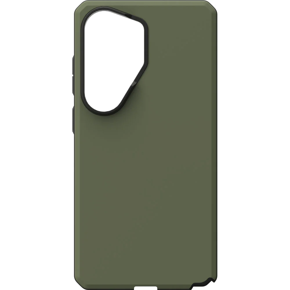 Gepanzerte Handyhülle für Galaxy S26 Ultra, Urban Armor Gear Civilian LT mit MagSafe, Olivgrün mit schwarzen Rahmen