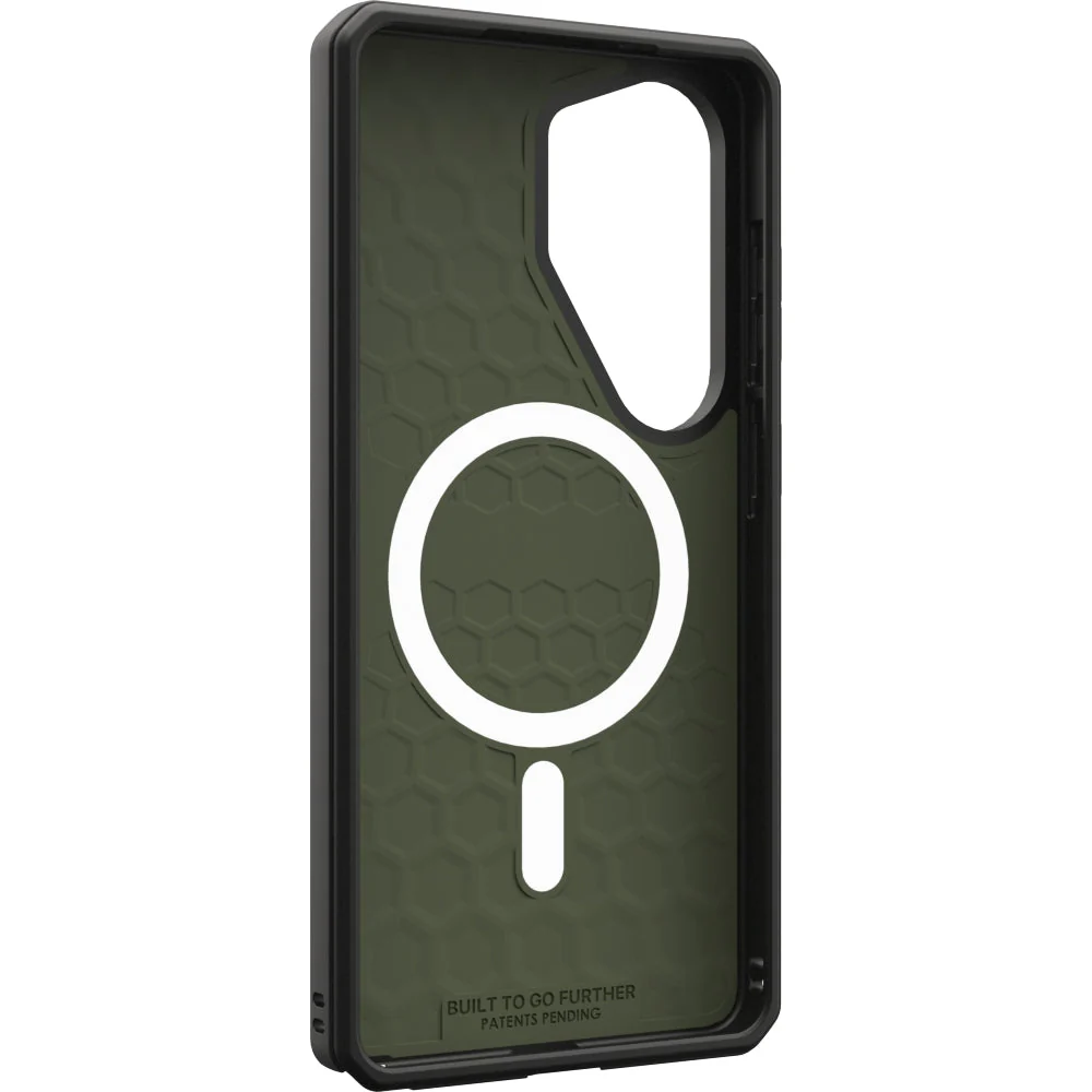 Gepanzerte Handyhülle für Galaxy S26 Ultra, Urban Armor Gear Civilian LT mit MagSafe, Olivgrün mit schwarzen Rahmen - Image 4