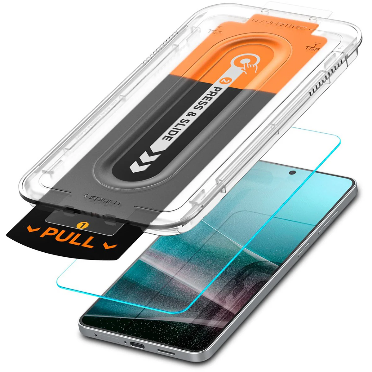 Glas + Applikator für Galaxy S25 Edge, Spigen Glas.tR EZ Fit Pro 1-Pack - Image 2