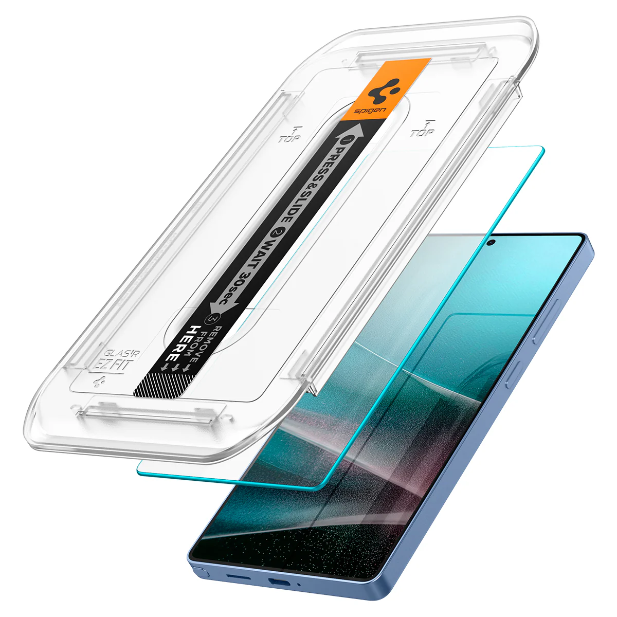 Glas + Applikator für Galaxy S25 Ultra, Spigen Glas.tR EZ Fit 2-Pack - Image 3