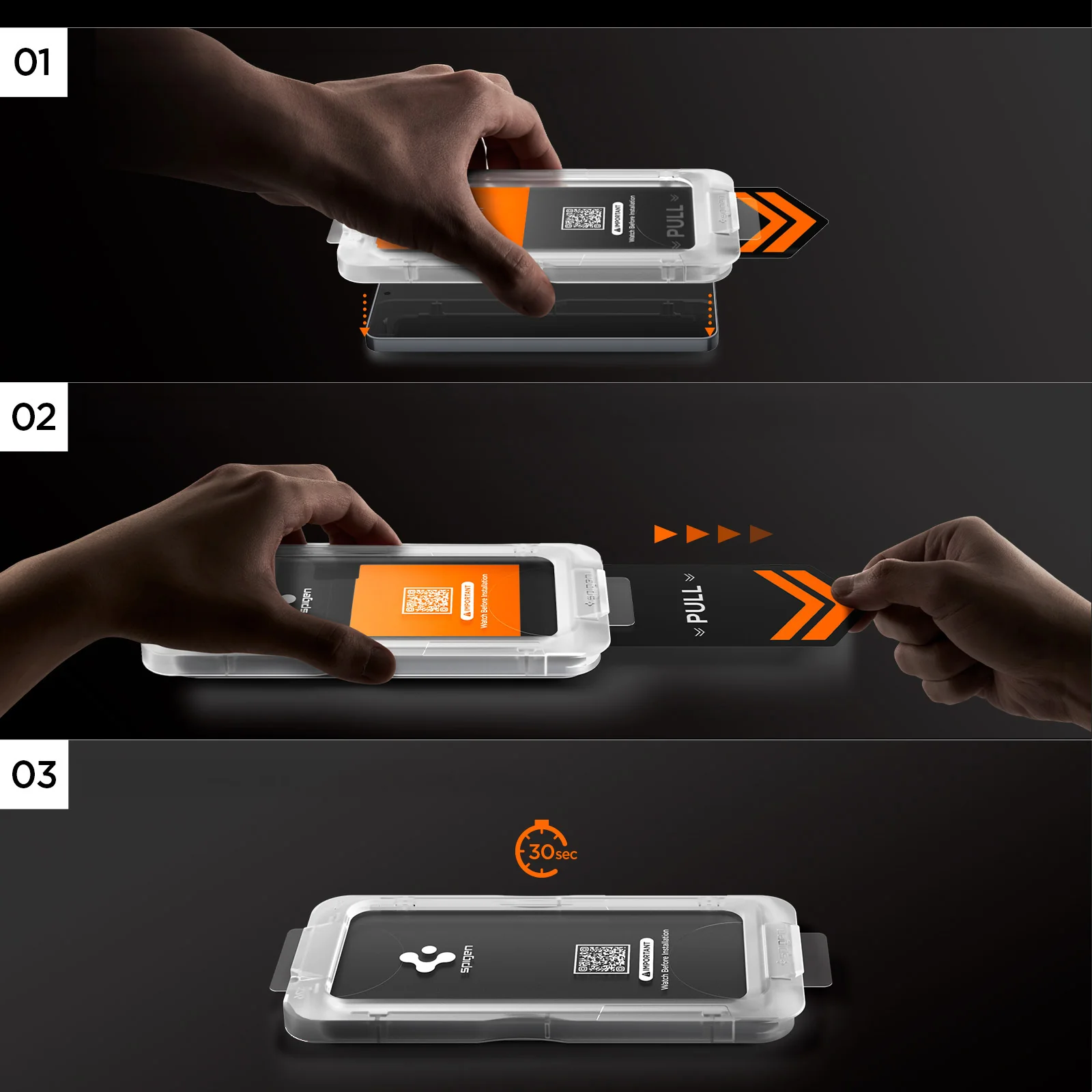 Glas + Applikator für Galaxy S26 Plus, Spigen Glas.tR EZ Fit Pro (AC) Privacy 2-Pack - Image 9
