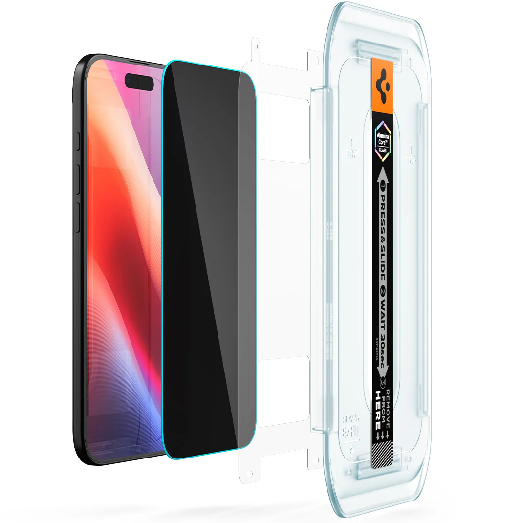 Glas + Applikator für iPhone Air, Spigen Glas.tR EZ Fit Privacy 2-Pack (AC) - Image 5