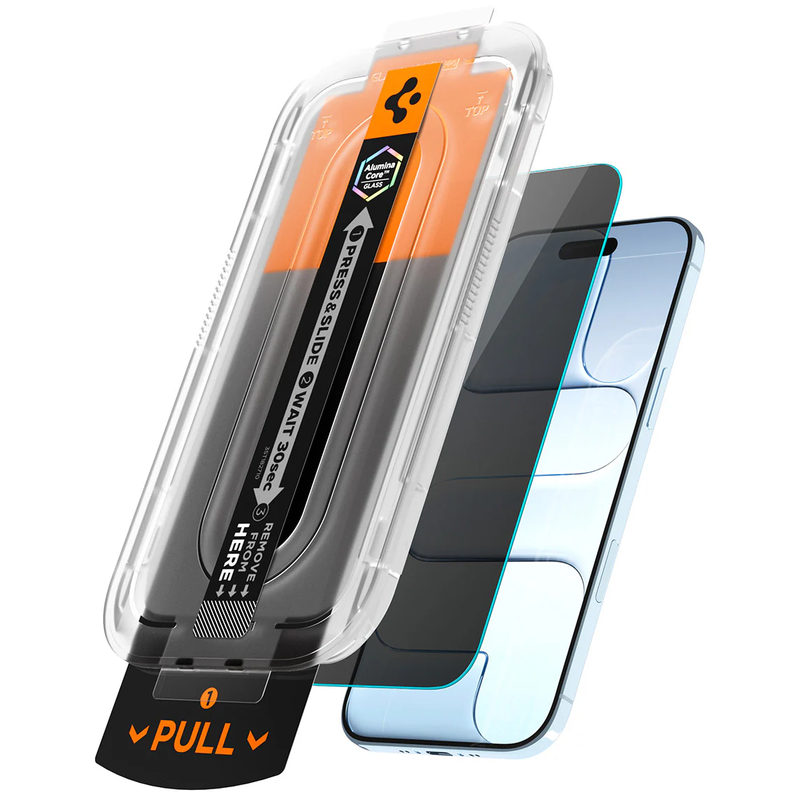 Glas + Applikator für iPhone Air, Spigen Glas.tR EZ Fit Pro Privacy 1-Pack (AC) - Image 2
