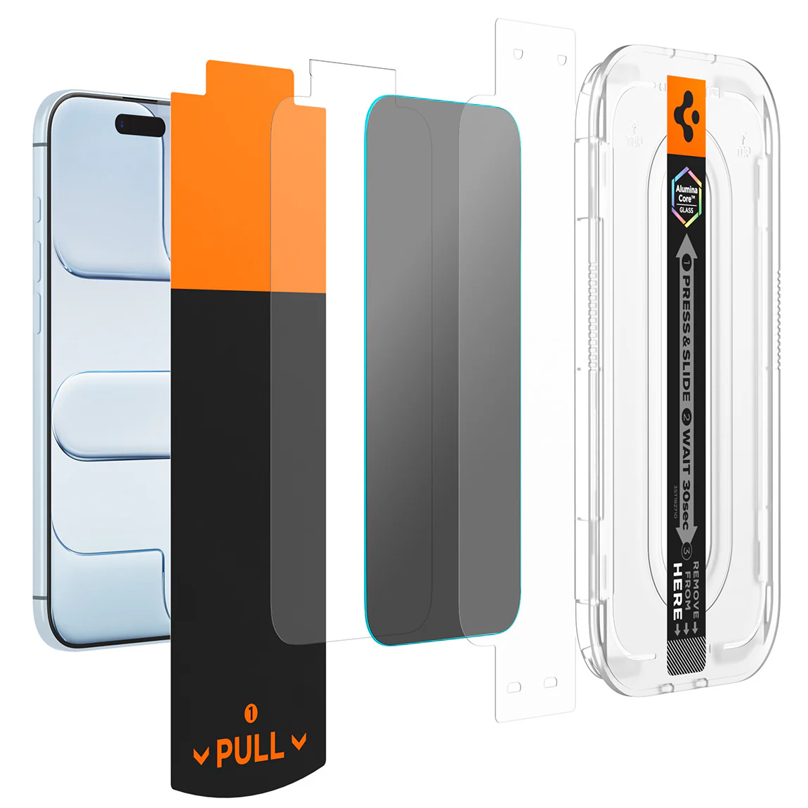 Glas + Applikator für iPhone Air, Spigen Glas.tR EZ Fit Pro Privacy 1-Pack (AC) - Image 3