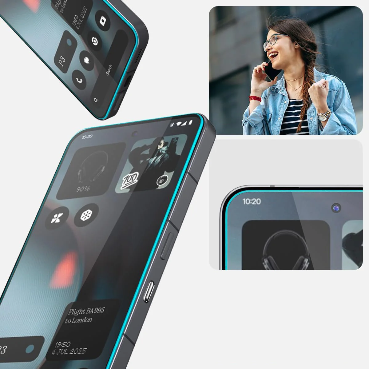 Glas + Applikator für Nothing Phone 3, Spigen Glas.tR EZ Fit 2-Pack - Image 7