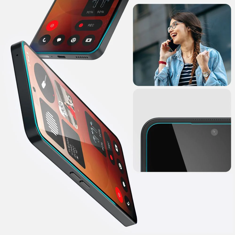 Glas + Applikator für Nothing Phone 3a / 3a Pro, Spigen Glas.tR EZ Fit 1-Pack - Image 3
