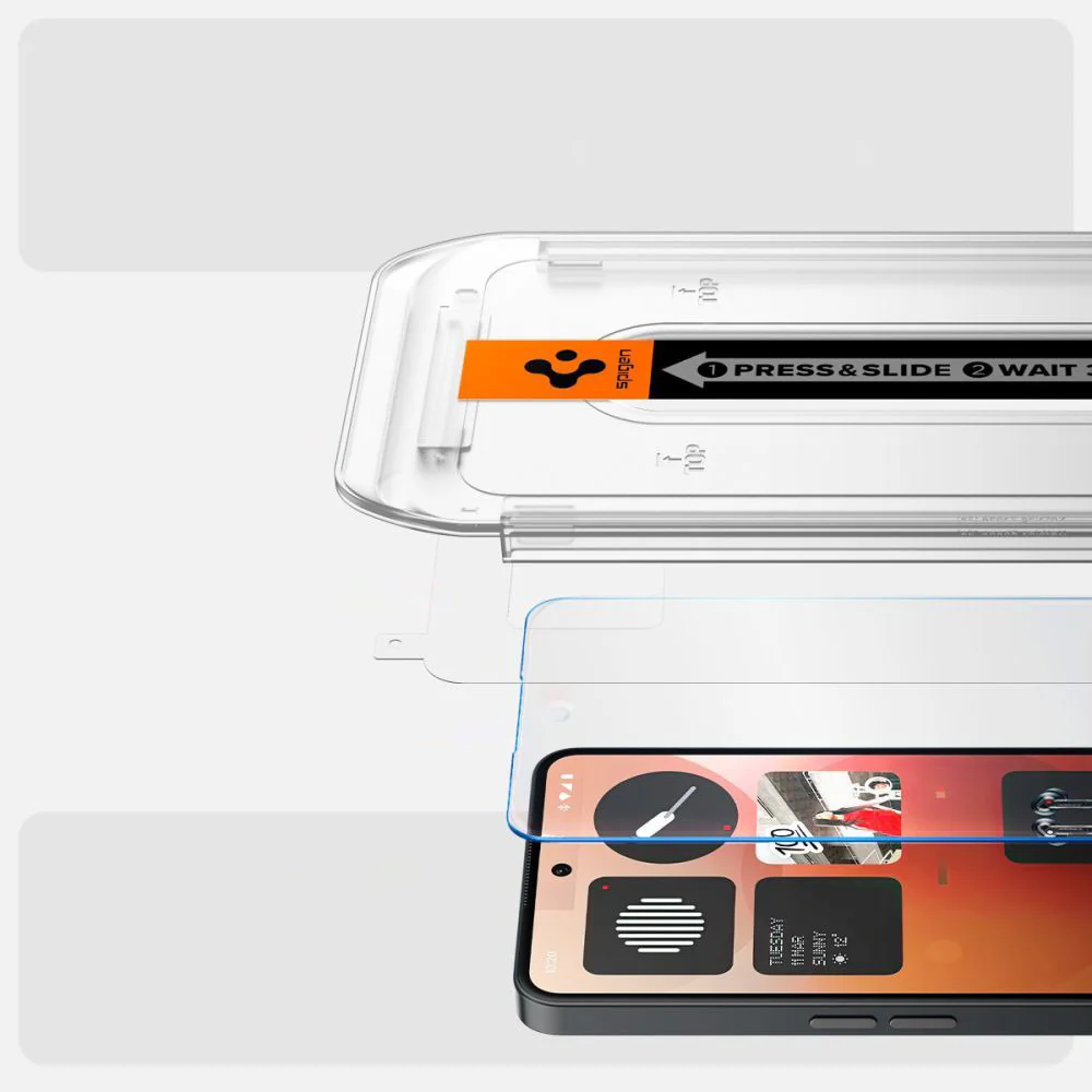 Glas + Applikator für Nothing Phone 3a / 3a Pro, Spigen Glas.tR EZ Fit 1-Pack - Image 6