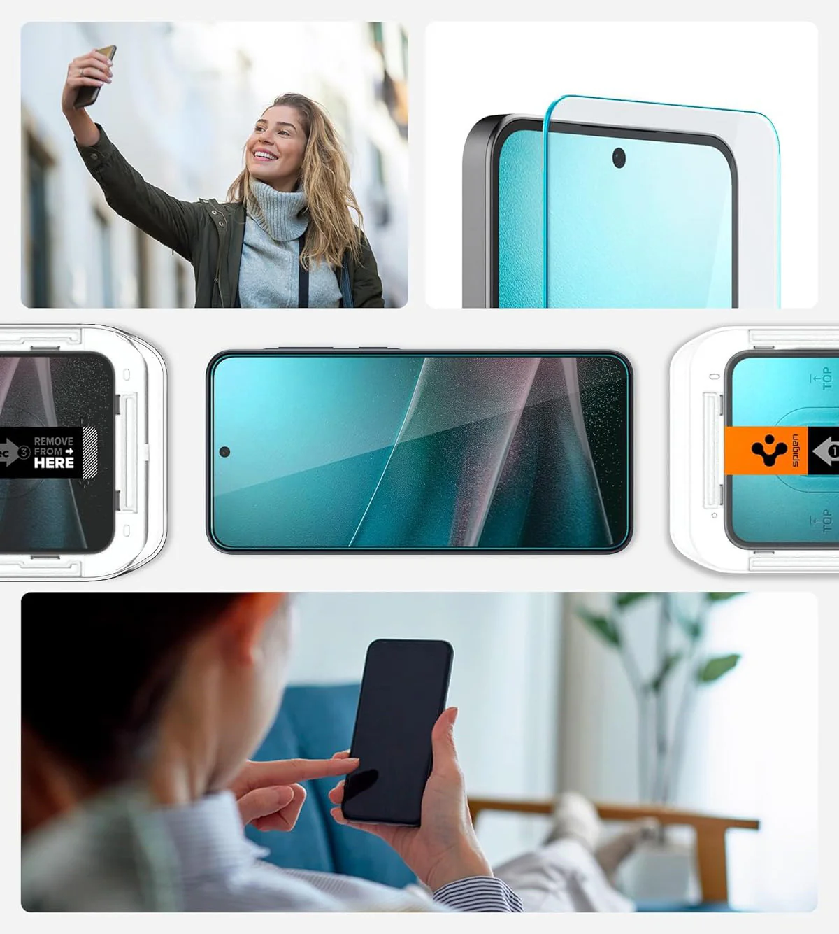 Glas + Applikator für Galaxy A36 5G, Spigen Glas.tR EZ Fit 2-Pack - Image 12