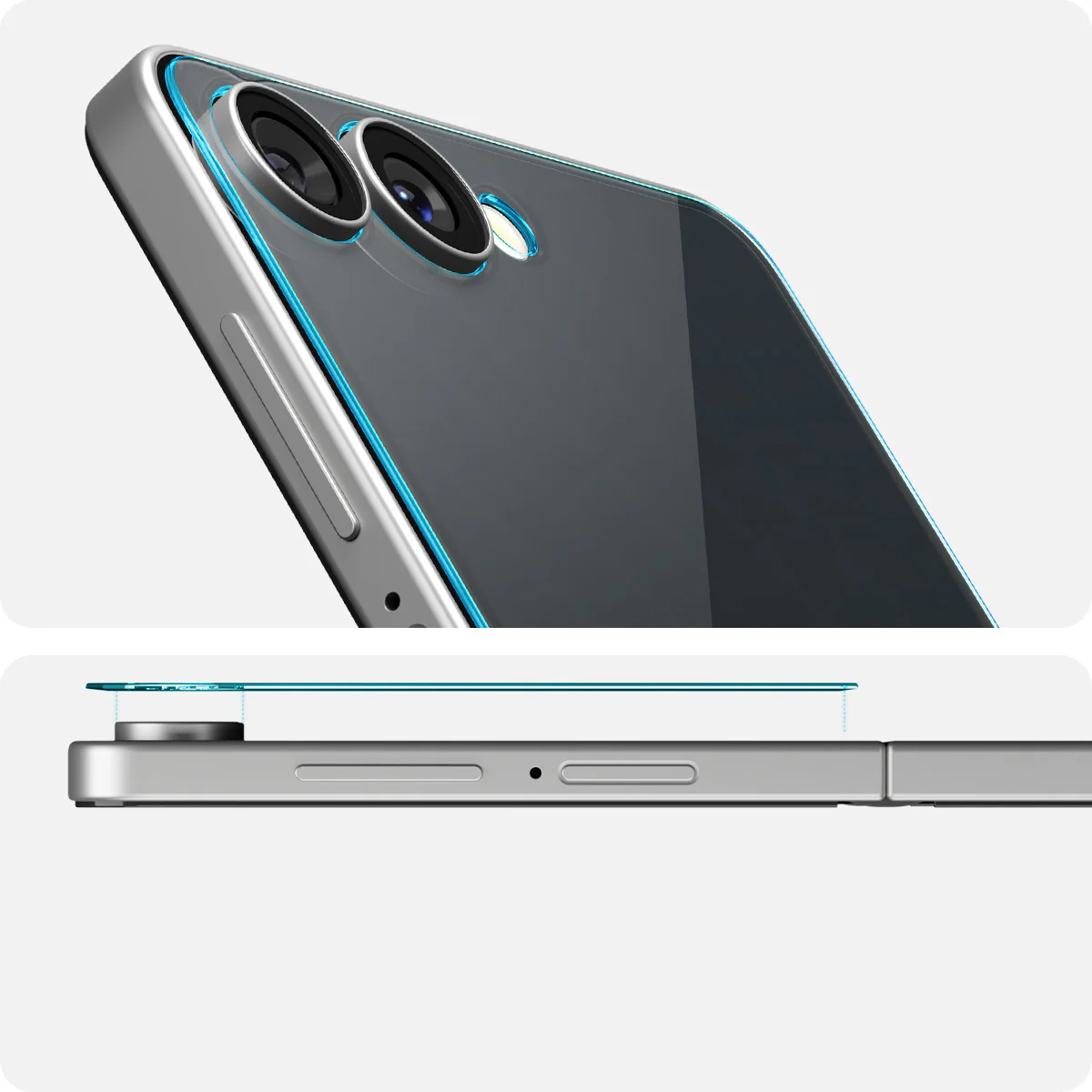 Glas für die Handyhülle für Galaxy Z Flip7, Spigen Glas.tR EZ Fit, Transparent - Image 12