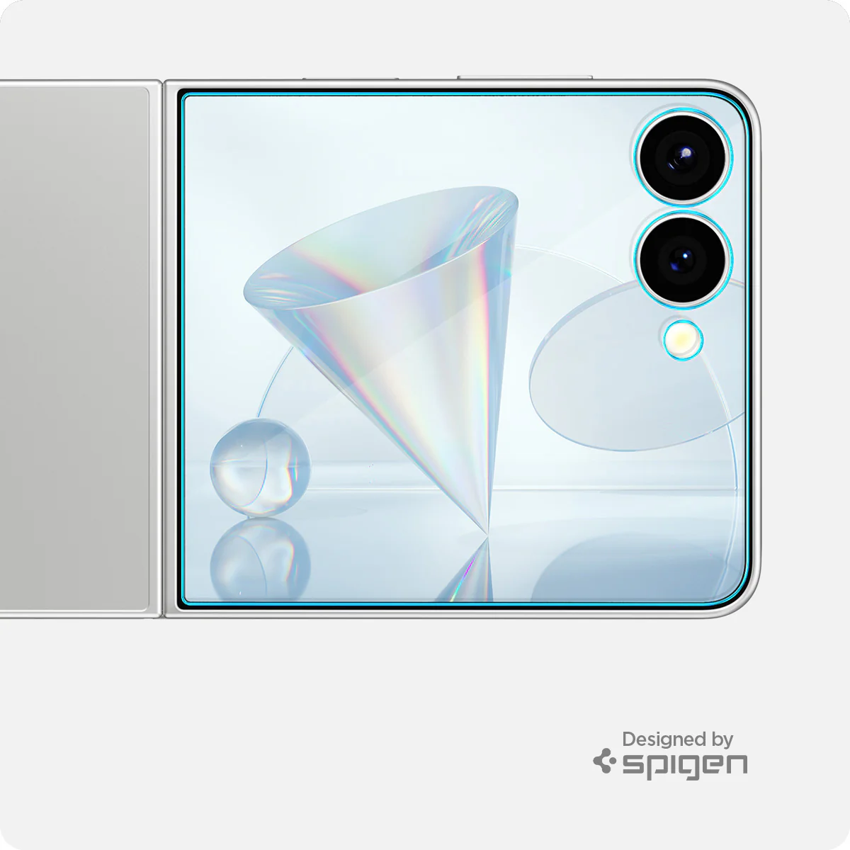 Glas für die Handyhülle für Galaxy Z Flip7, Spigen Glas.tR EZ Fit, Transparent - Image 14