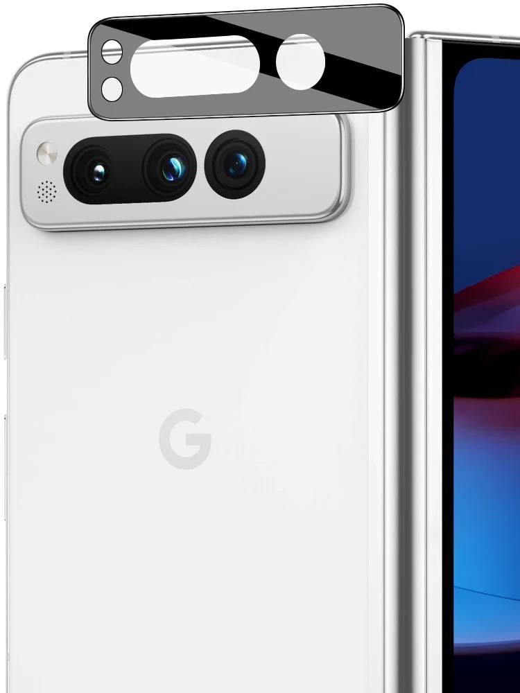 Gehärtetes Glas für die Kamera Bizon Glass Silk Lens für Google Pixel Fold, 2 Stück - Image 5