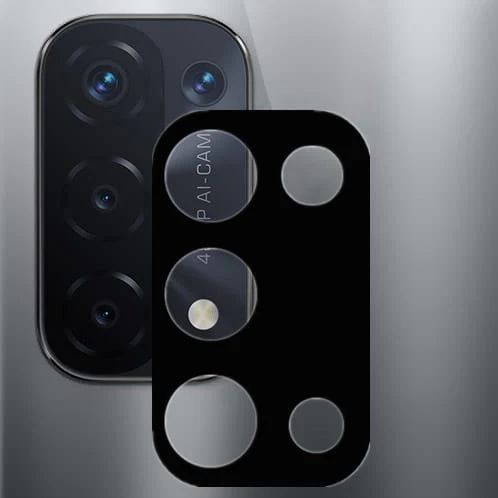 Gehärtetes Glas für die Kamera Bizon Glass Silk Lens für Oppo A54 5G / A74 5G, 2 Stück - Image 3