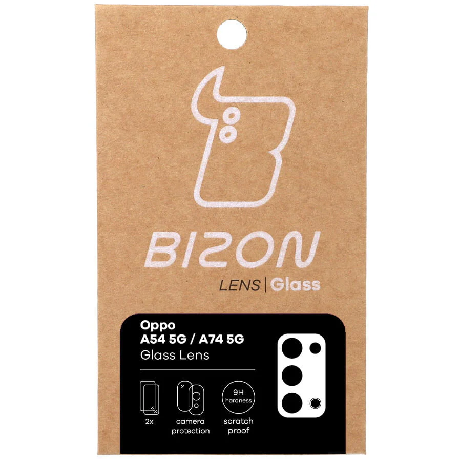 Gehärtetes Glas für die Kamera Bizon Glass Silk Lens für Oppo A54 5G / A74 5G, 2 Stück - Image 5