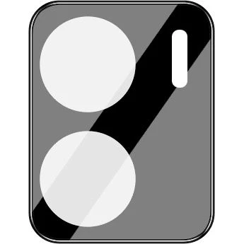 Gehärtetes Glas für die Kamera Bizon Glass Silk Lens für Vivo Y16, 2 Stück - Image 2