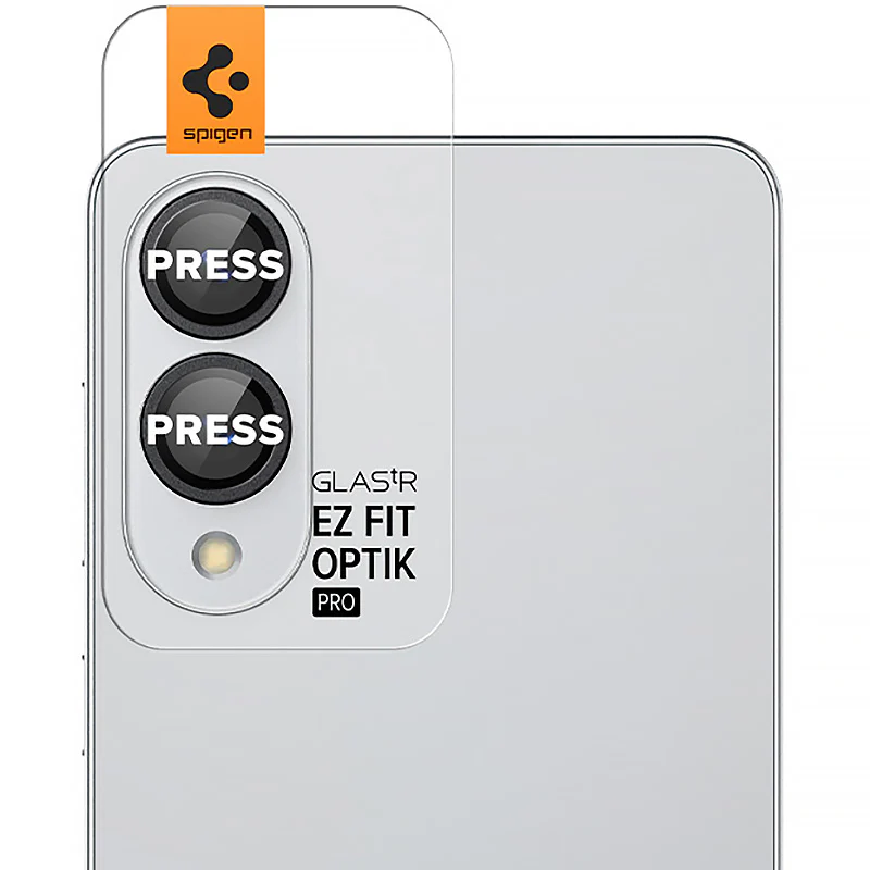 Glas für die Kamera für Galaxy S25 Edge, Spigen Glas.tR EZ Fit Optik Pro 2-Pack, Schwarz - Image 3