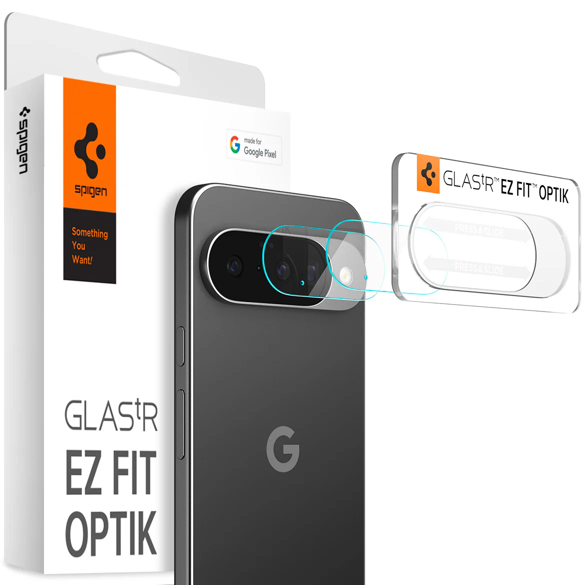 Glas für die Kamera für Google Pixel 10, Spigen Glas.tR Ez Fit Optik 2-Pack, Transparent