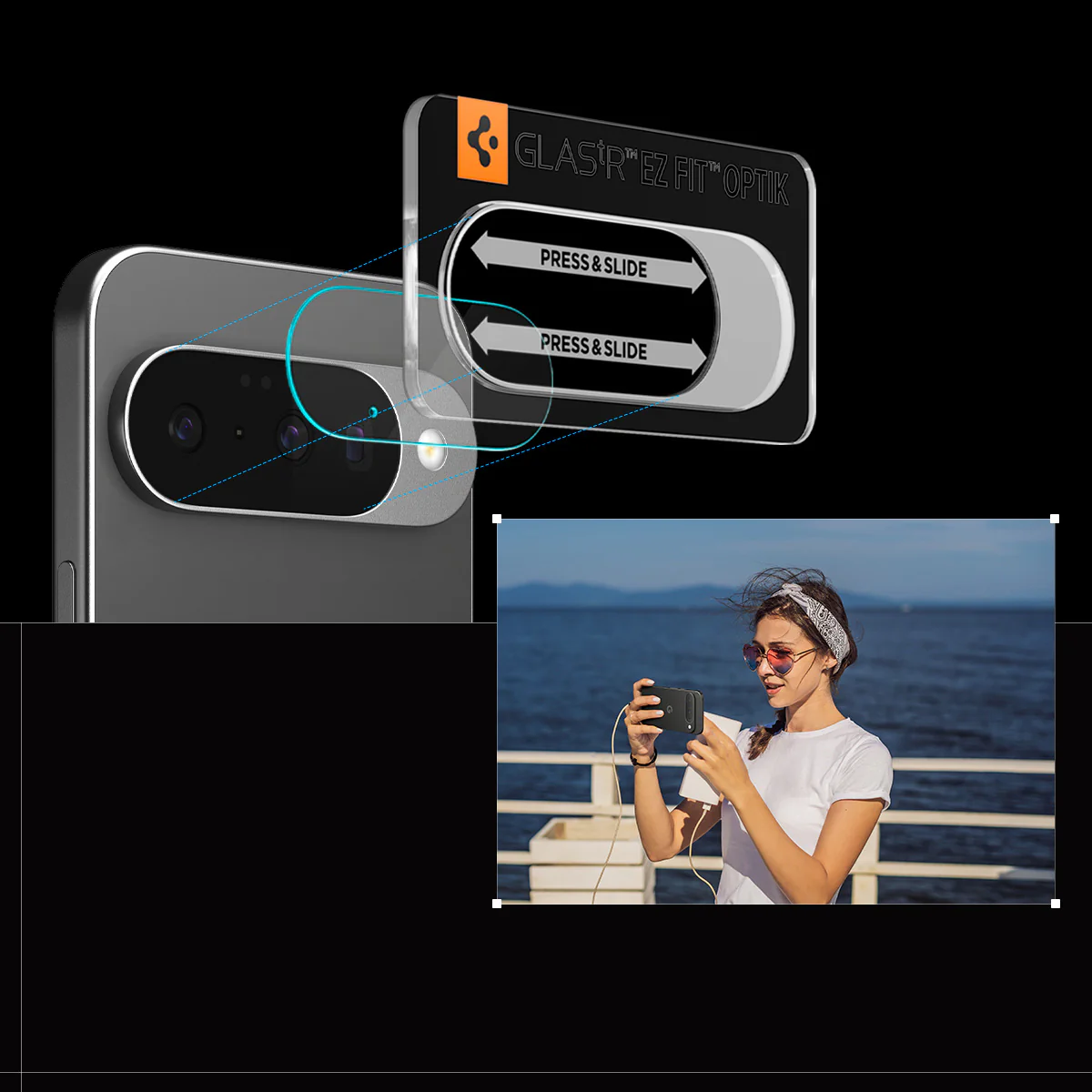 Glas für die Kamera für Google Pixel 10, Spigen Glas.tR Ez Fit Optik 2-Pack, Transparent - Image 10
