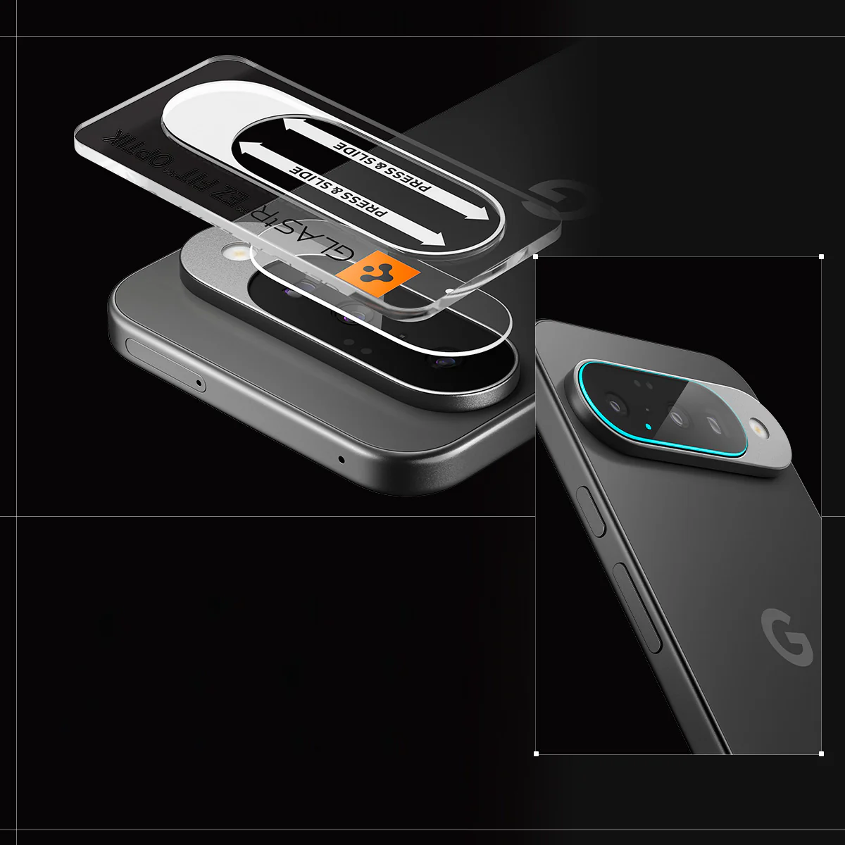 Glas für die Kamera für Google Pixel 10, Spigen Glas.tR Ez Fit Optik 2-Pack, Transparent - Image 12