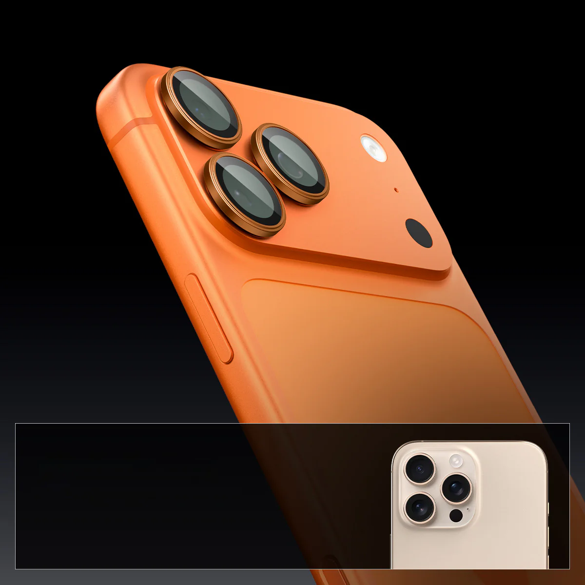 Glas für die Kamera für iPhone 17 Pro Max - 14 Pro, Spigen Glas.tR Ez Fit Optik Pro 2-Pack, Schwarz-Orange - Image 11
