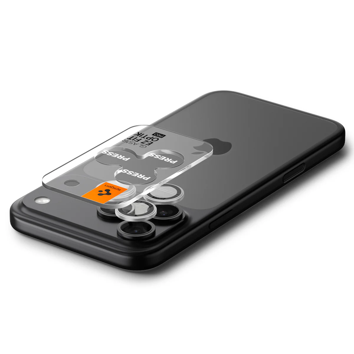 Glas für die Kamera für iPhone 17 Pro Max - 14 Pro, Spigen Glas.tR Ez Fit Optik Pro 2-Pack, Schwarz-Silbern - Image 5