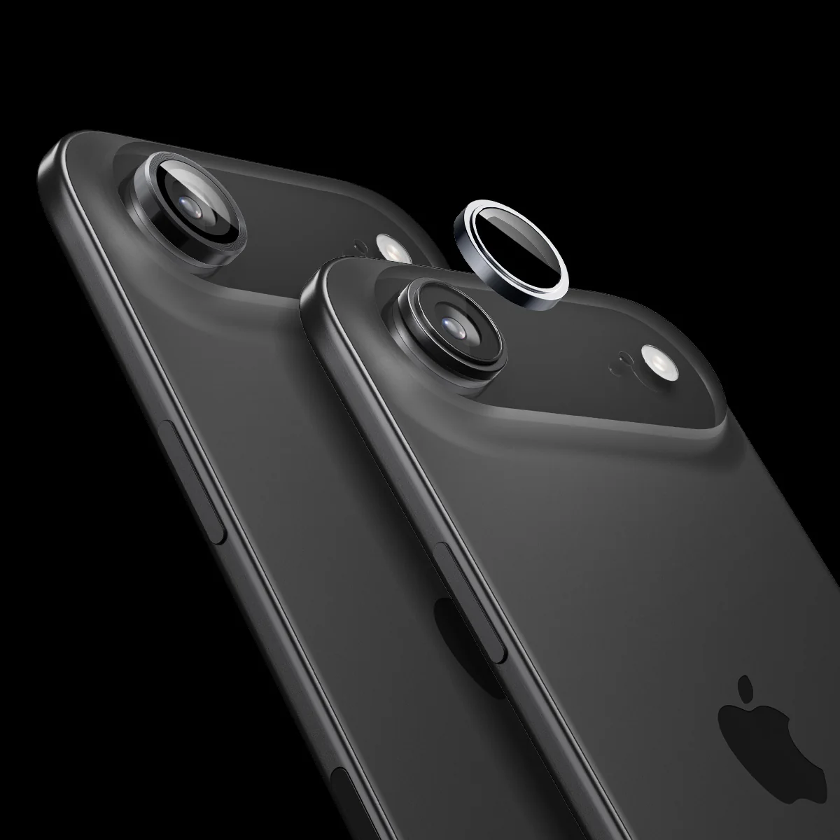 Glas für die Kamera für iPhone Air, Spigen Glas.tR EZ Fit Optik Pro 2-Pack, Schwarz-Grau - Image 7