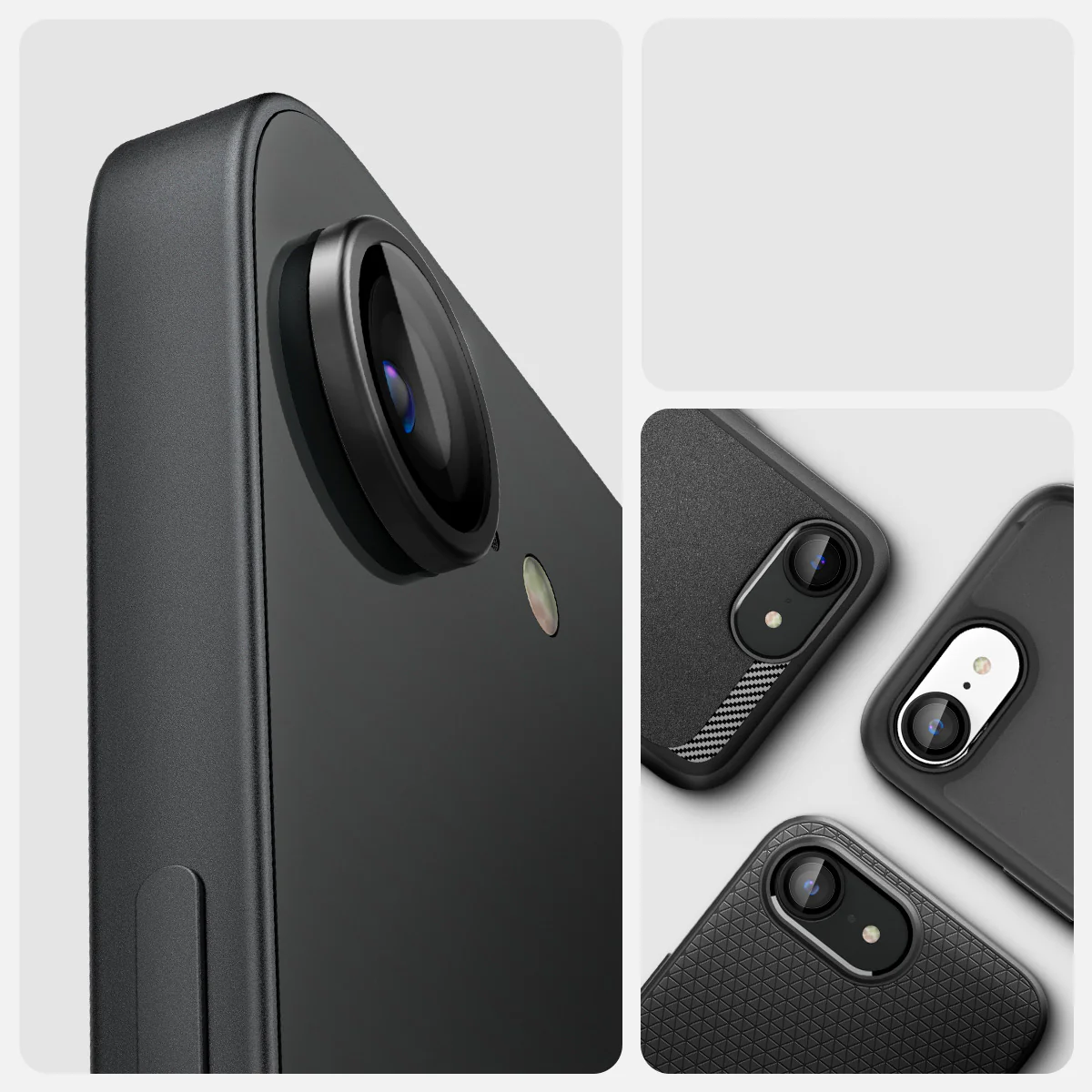 Glas für die Kamera für iPhone 17e / 16e, Spigen Glas.tR EZ Fit Optik Pro 2-Pack, Schwarz - Image 10