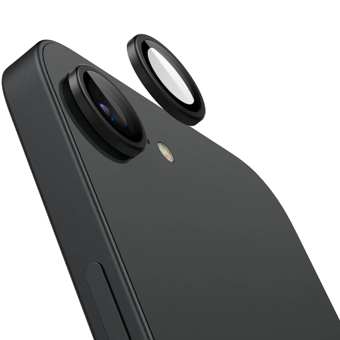 Glas für die Kamera für iPhone 17e / 16e, Spigen Glas.tR EZ Fit Optik Pro 2-Pack, Schwarz - Image 3