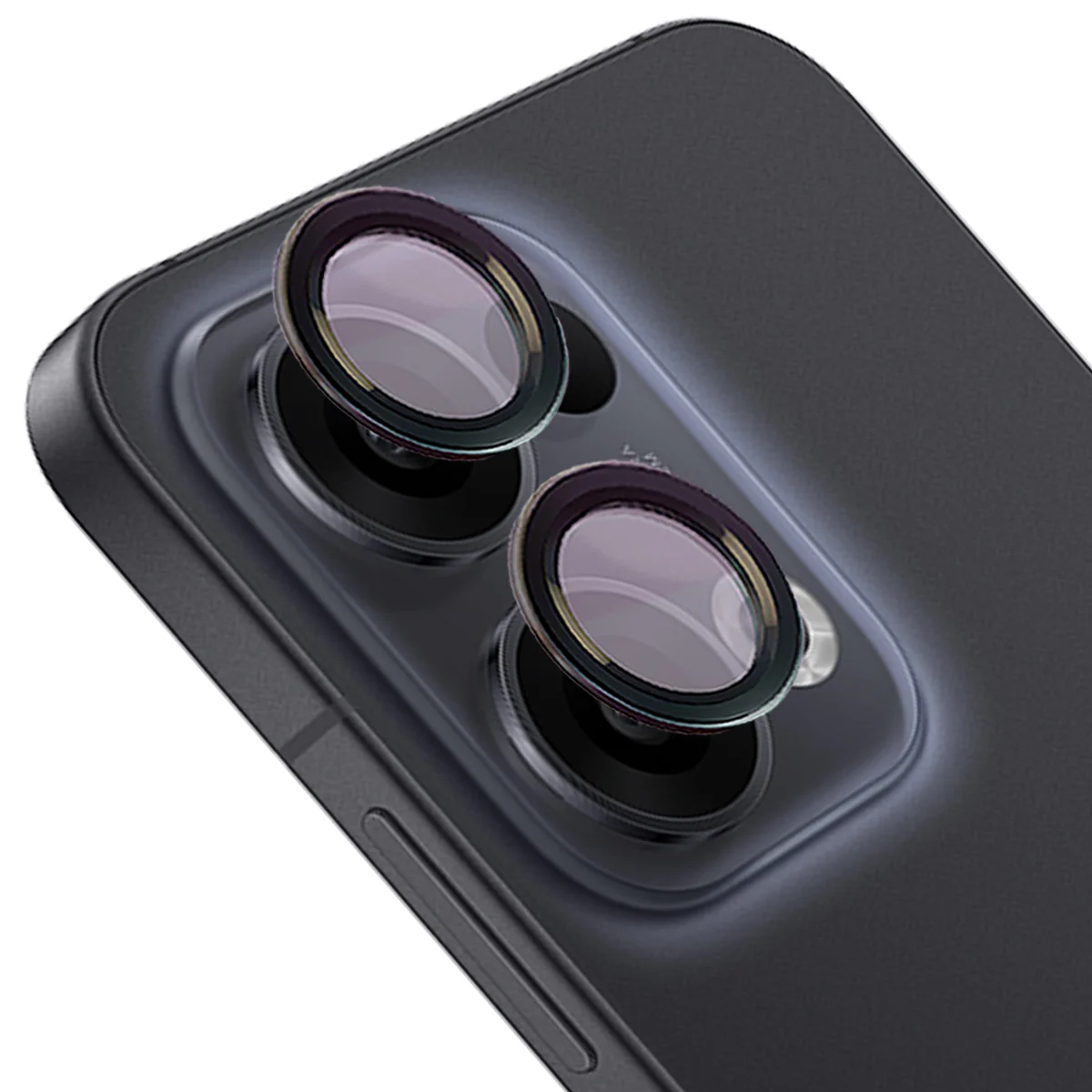 Glas für die Kamera für Oppo Reno13, Bizon Glass Snap Lens, 1 Set, Schwarzer Rahmen