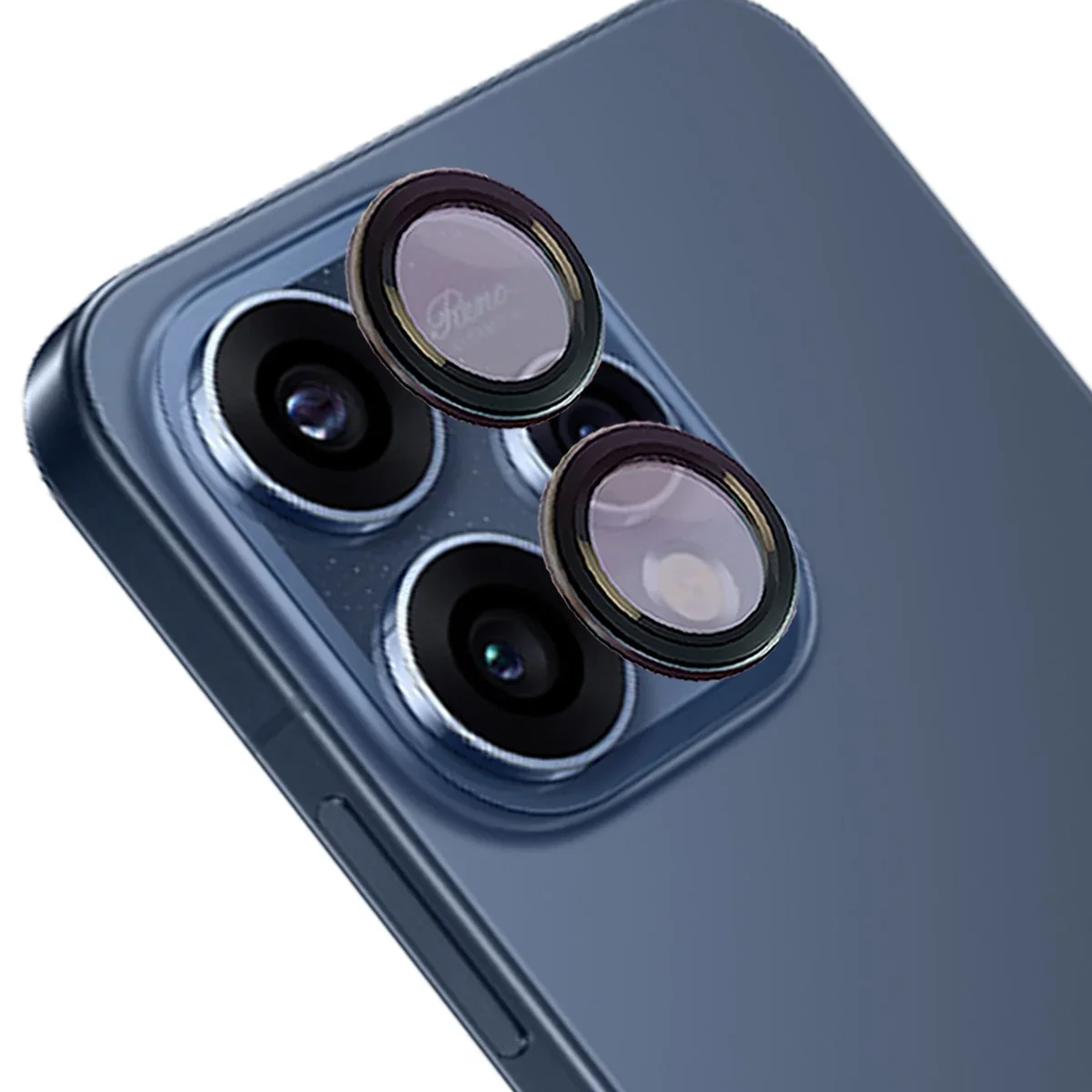 Glas für die Kamera für Oppo Reno 15, Bizon Glass Snap Lens, 1 Set, Schwarzer Rahmen