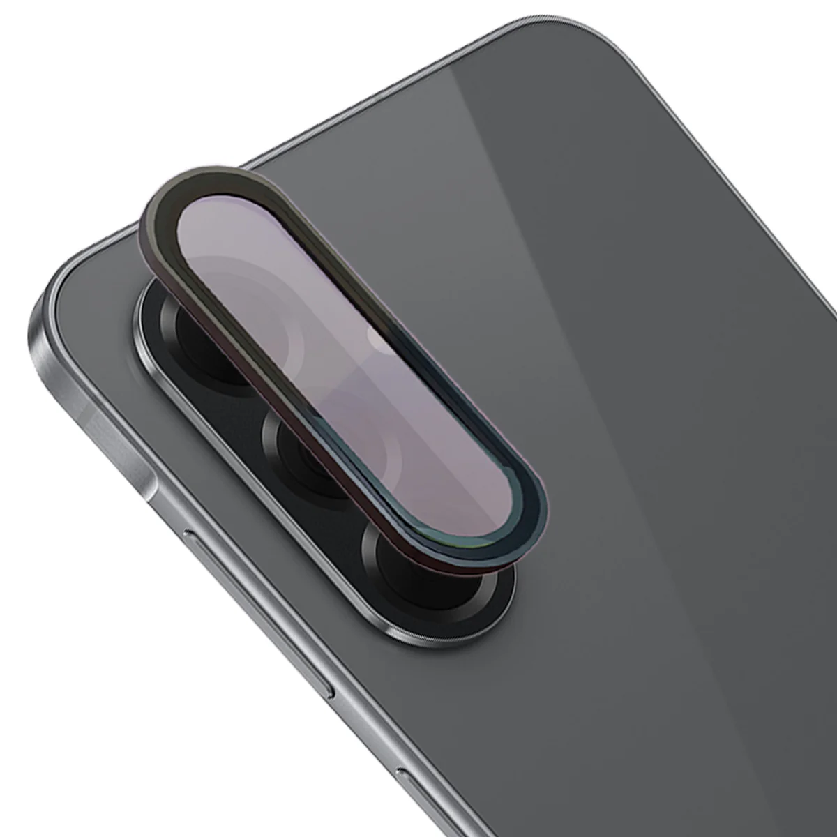 Glas für die Kamera für Galaxy A56 5G, Bizon Glass Snap Lens, 1 Set, Schwarzer Rahmen