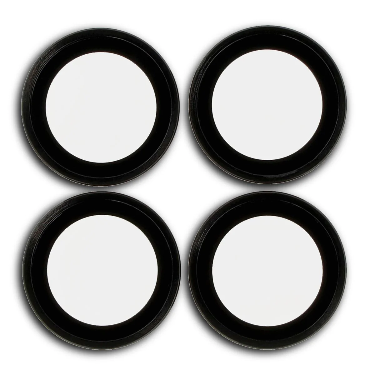 Glas für die Kamera für Xiaomi Poco F6 Pro, Bizon Glass Snap Lens, 1 Set, Schwarzer Rahmen - Image 2