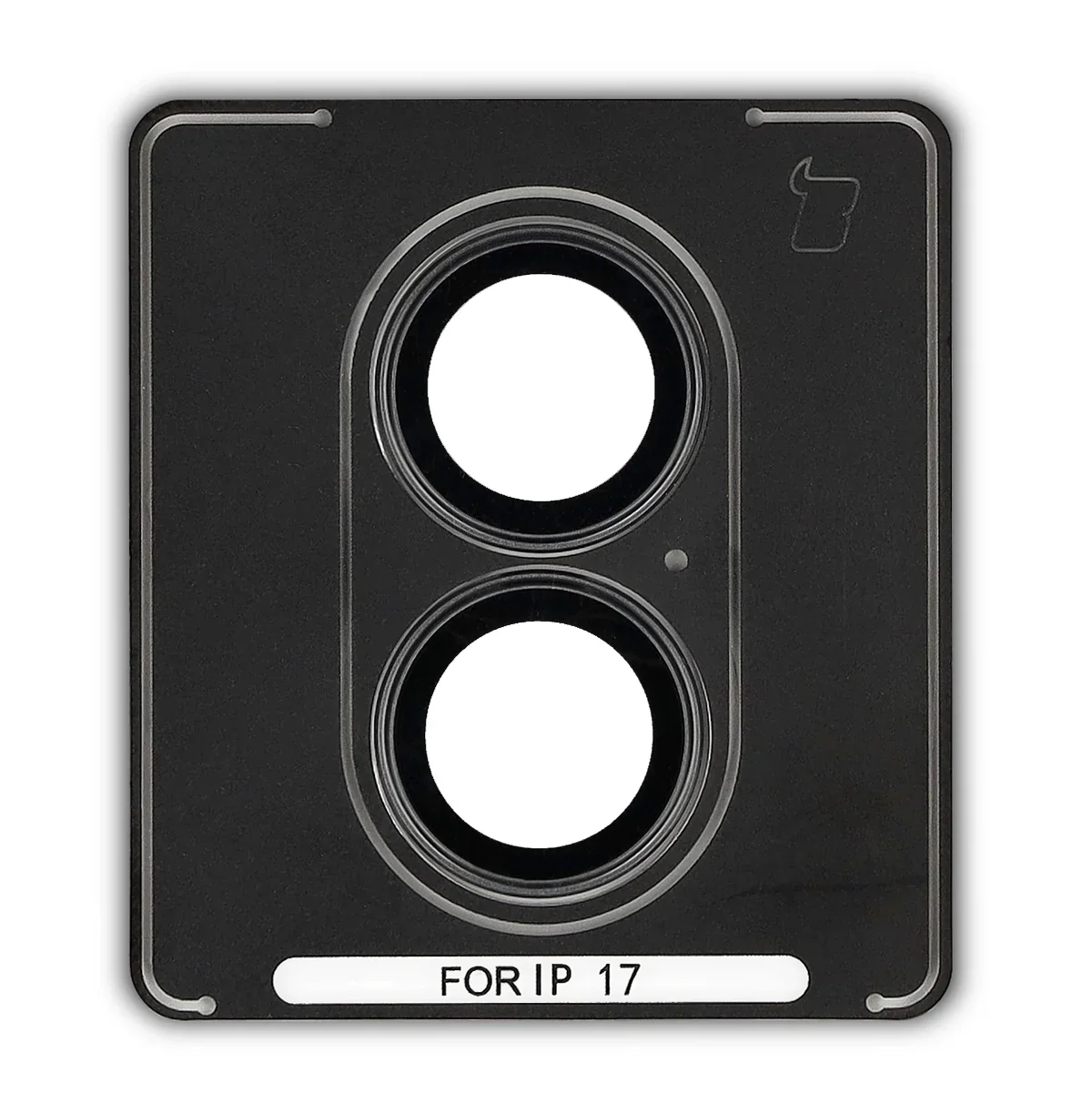 Glas für die Kamera mit Applikator für iPhone 17, Bizon Glass Snap Lens, 1 Set, Schwarz Rahmen - Image 2