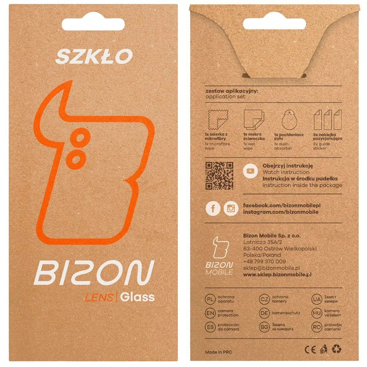 Glas für die Kamera mit Applikator für iPhone 17, Bizon Glass Snap Lens, 1 Set, Schwarz Rahmen - Image 4