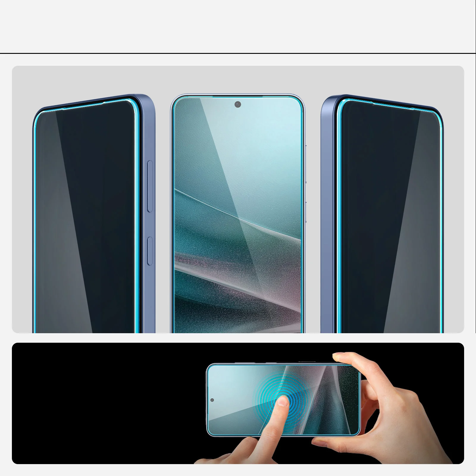 Glas für die Schutzhülle für Galaxy S25 / S24, Spigen Glas.tR EZ Fit Privacy 2-Pack - Image 9