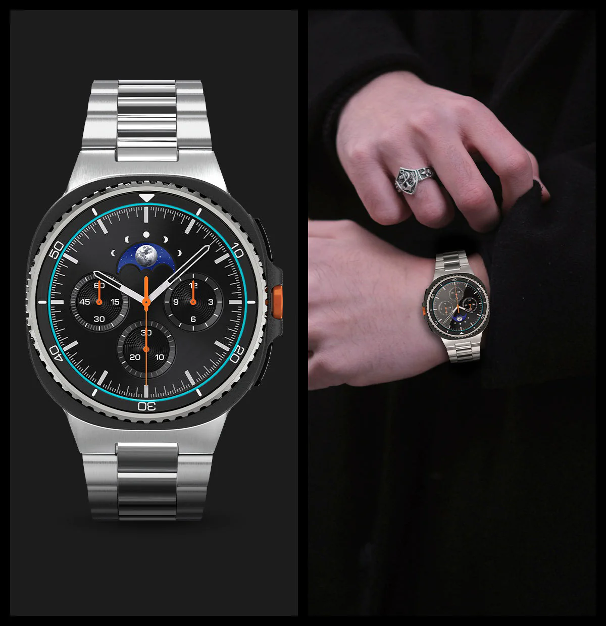 Glas für die Schutzhülle für Galaxy Watch 8 Classic 46mm, Spigen Glas.tR EZ Fit 2-Pack - Image 10